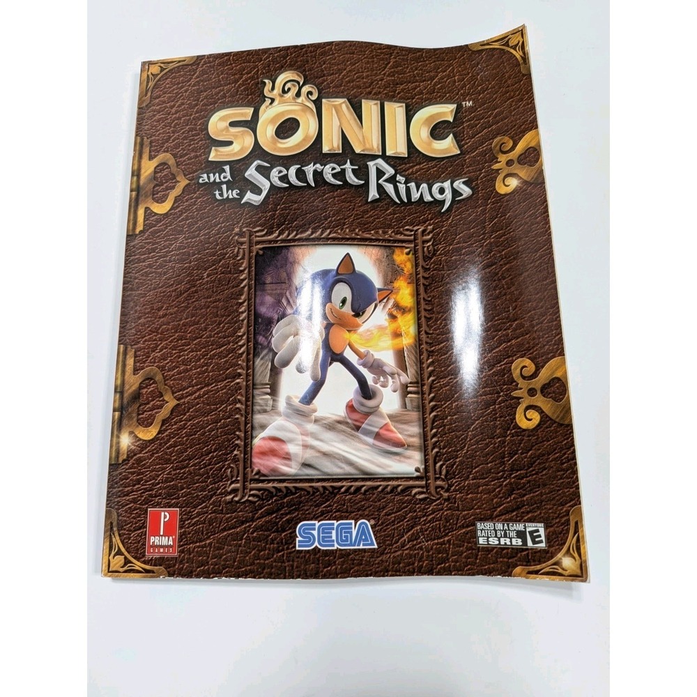 Sonic and the Secret Rings Prima Official Strategy Guide Sega Wii Rare Clean